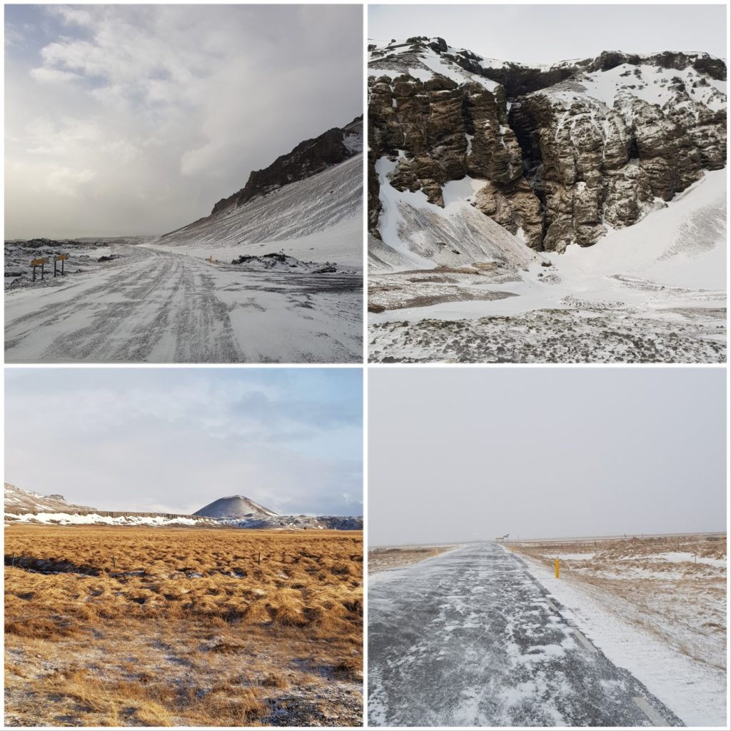 images d'un road trip en Islande l'hiver, visiter le Snaefellsnes en famille 
