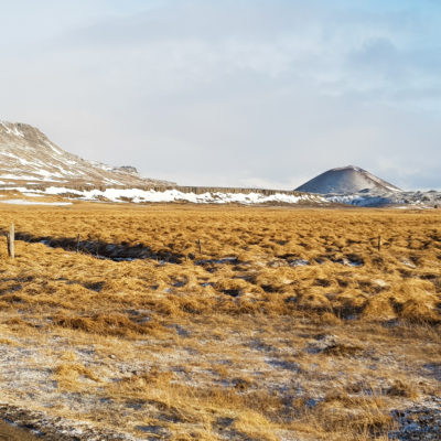 paysage islandais l'hiver