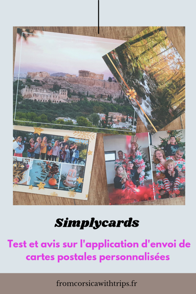 test et avis sur Simplycards, envoi de cartes postales personnalisées