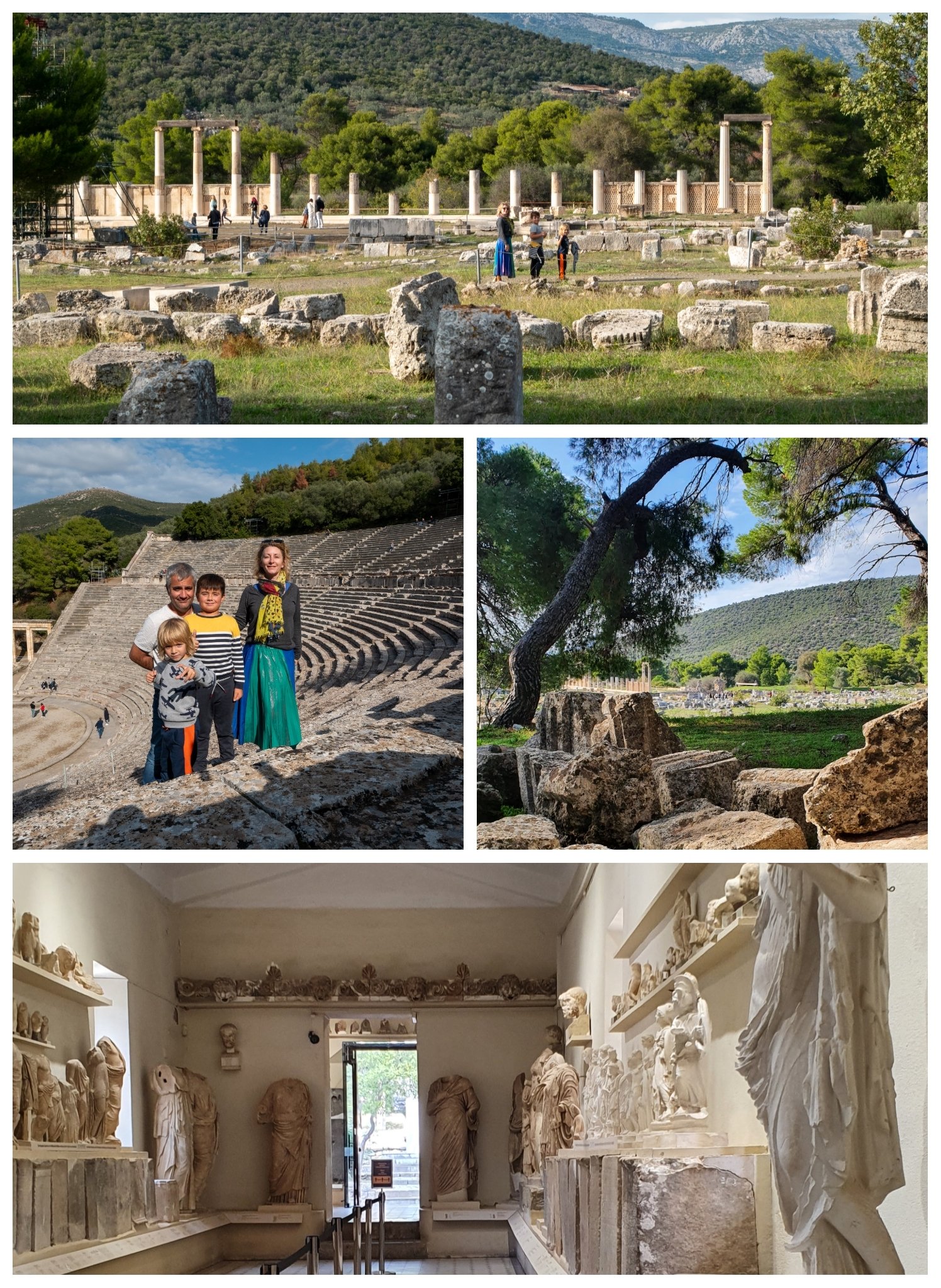 Road-trip dans le Péloponnèse, visiter Epidaure en famille