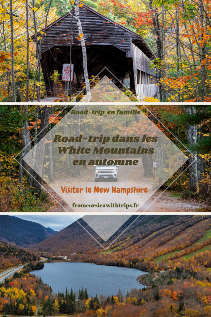 Road-trip dans le New Hampshire, White Mountains, lac Winnipesaukee en automne